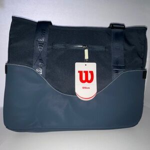 Wilson Pickleball Lifestyle Tote Bag NWT Gray/White